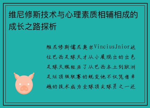 维尼修斯技术与心理素质相辅相成的成长之路探析